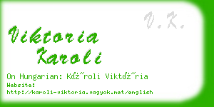 viktoria karoli business card